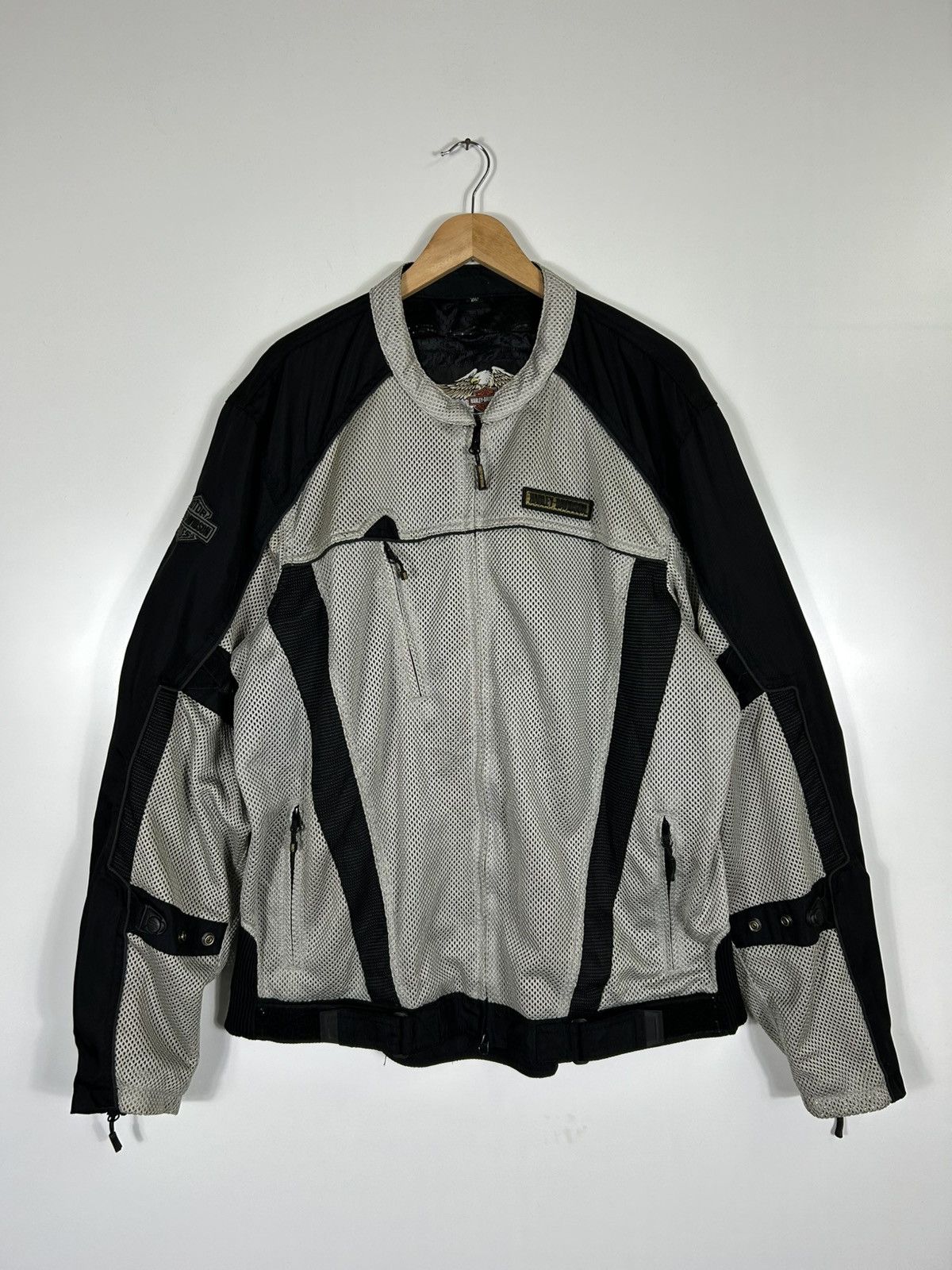 Harley Davidson ⚡️Vintage Harley Davidson Reflective Rider Zipper Jacket Size US XXL / EU 58 / 5 - 2 Thumbnail