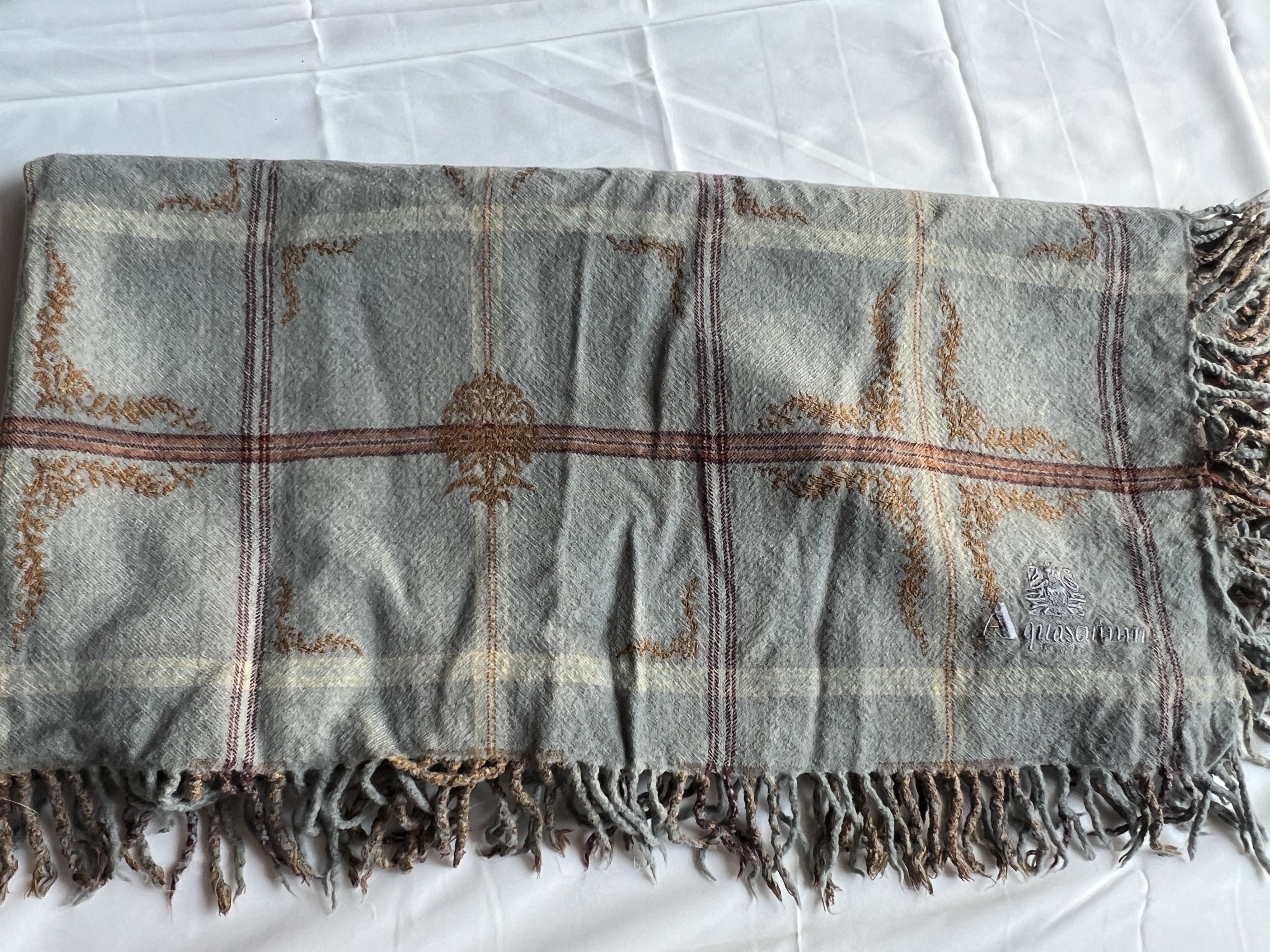 Aquascutum Auth Aquascutum large scarf Size ONE SIZE - 2 Thumbnail