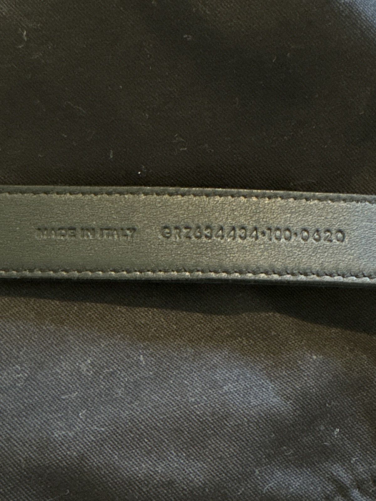 Saint Laurent Paris Saint Laurent Skinny Crocodile Embossed Leather Belt Size ONE SIZE - 5 Thumbnail