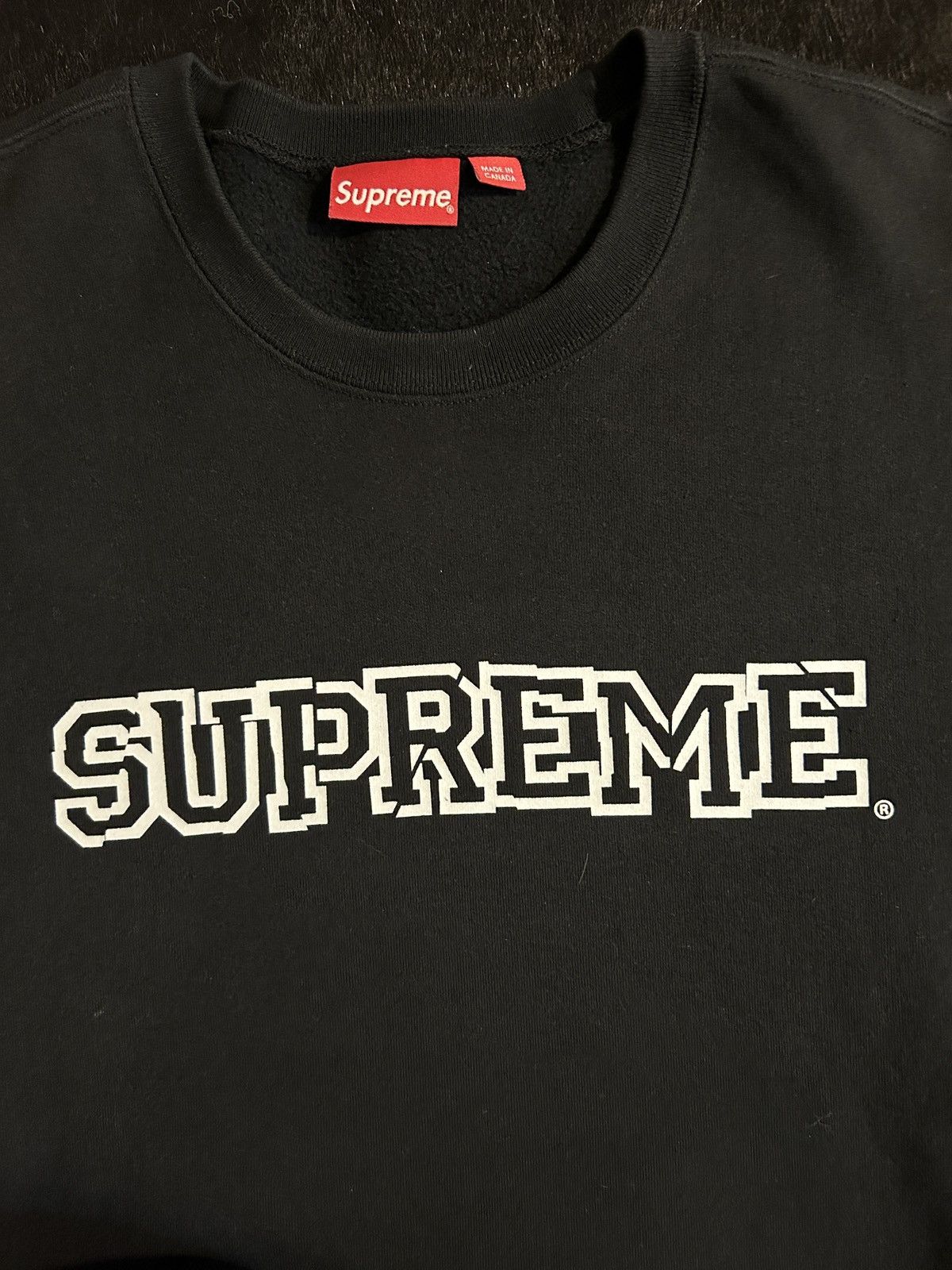 Supreme Supreme Shattered Crewneck Black Size US XL / EU 56 / 4 - 3 Thumbnail