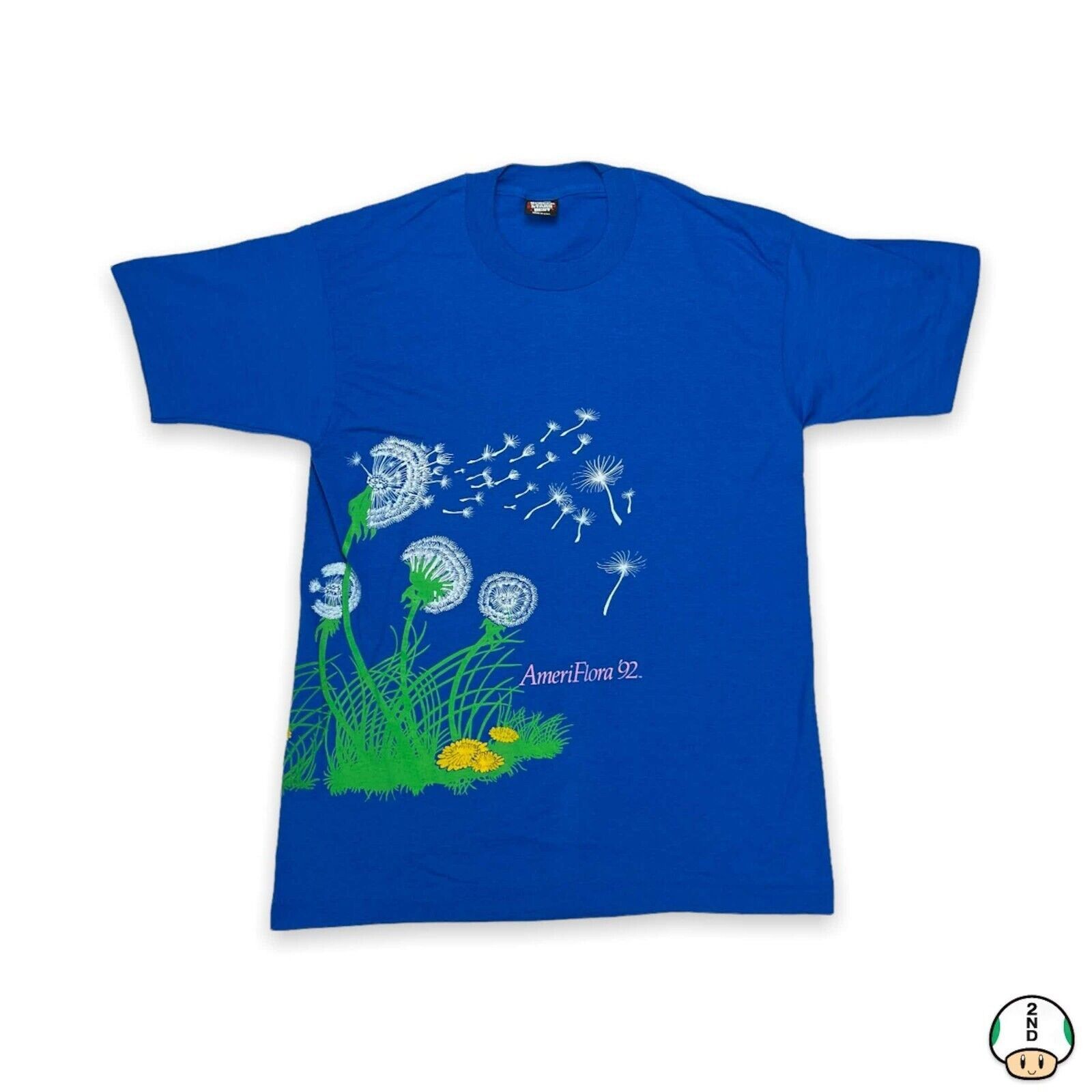 Vintage Vintage 1992 Ameri Flora Flower T Shirt Expedition Art Tee Size US L / EU 52-54 / 3 - 1 Thumbnail