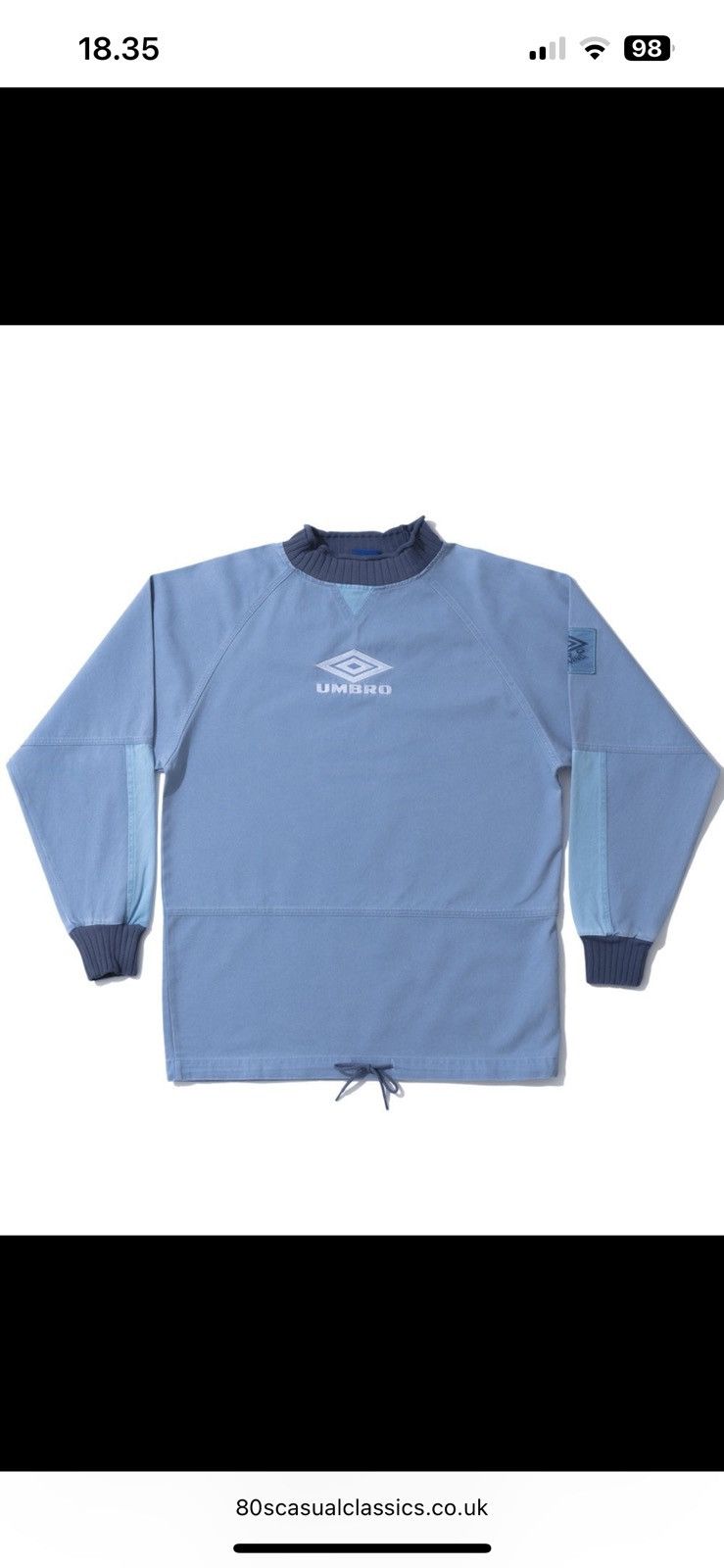 Umbro UMBRO Iconic Drill Top Infinity / Dusk Blue / Blue Indigo Size US M / EU 48-50 / 2 - 14 Thumbnail