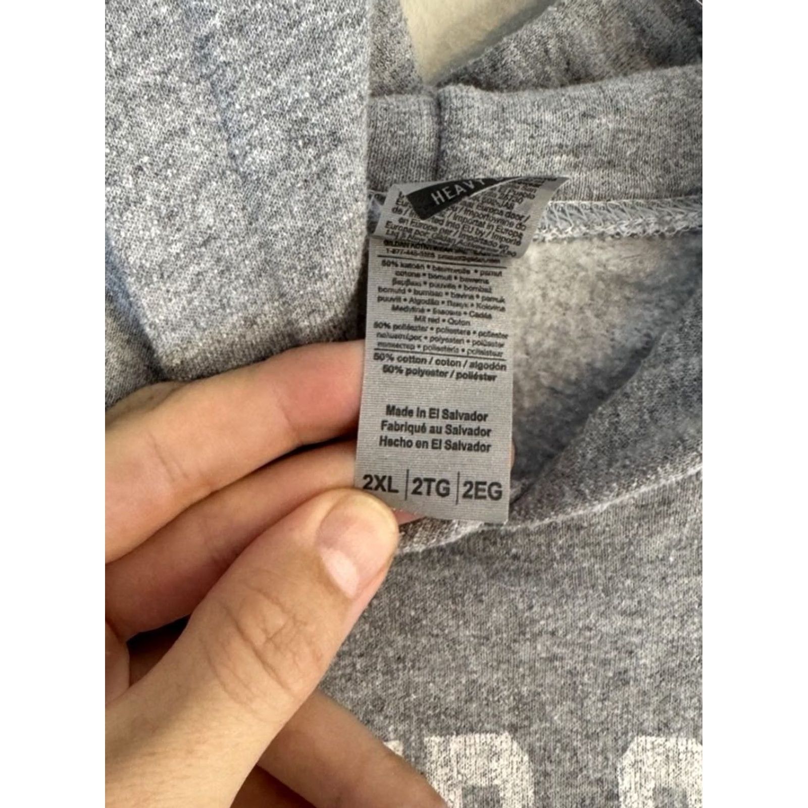 Gildan US Navy Hoodie Men’s 2XL Gray Gildan Military Graphic Print Pullover Long Sleeve Size US XXL / EU 58 / 5 - 3 Thumbnail