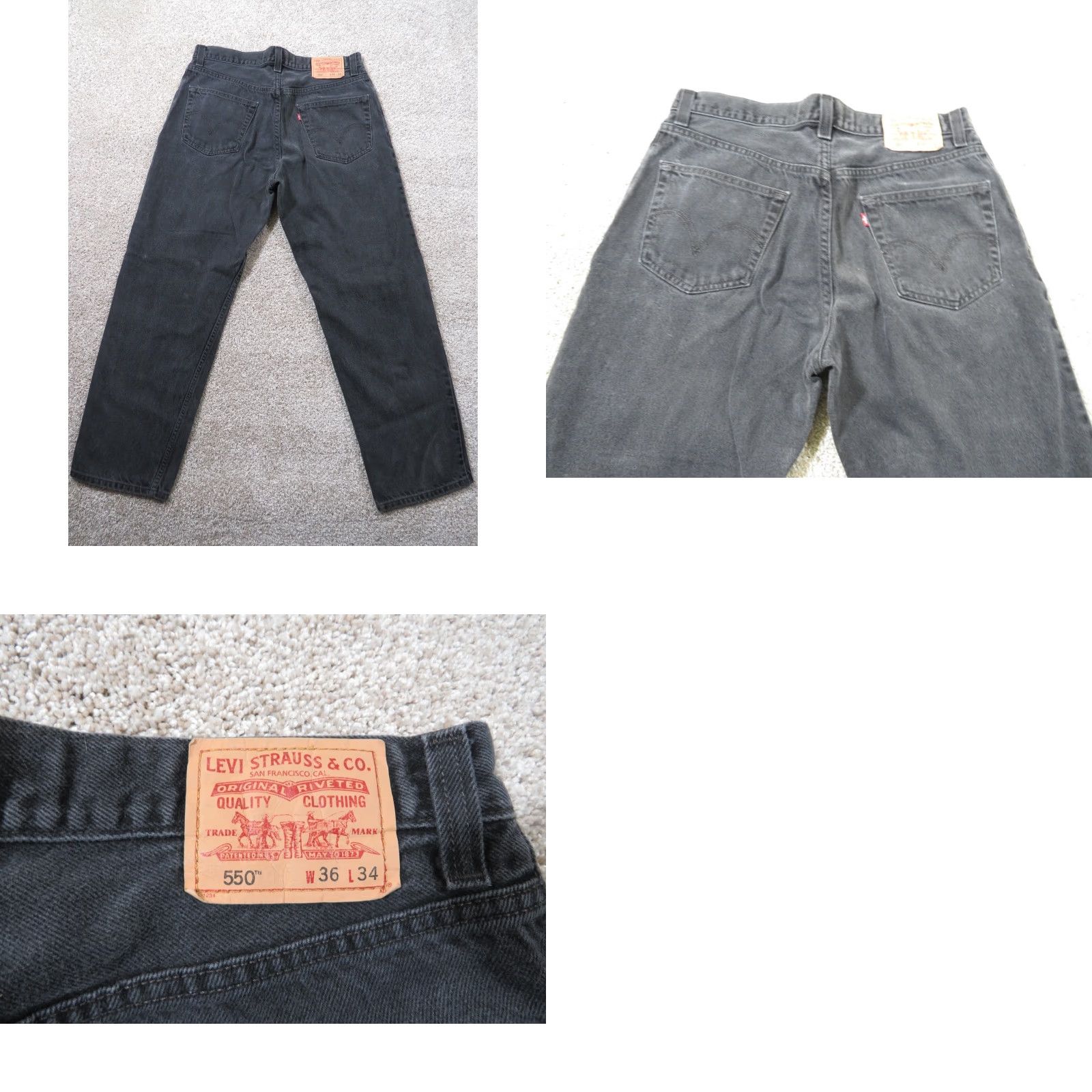 Levi's VINTAGE Levi's 550 Jeans Denim Blue 34x29 Slim Straight Men Regular Inseam Medium Wash Modern Vintage 90s Mens Size US 34 / EU 50 - 8 Thumbnail