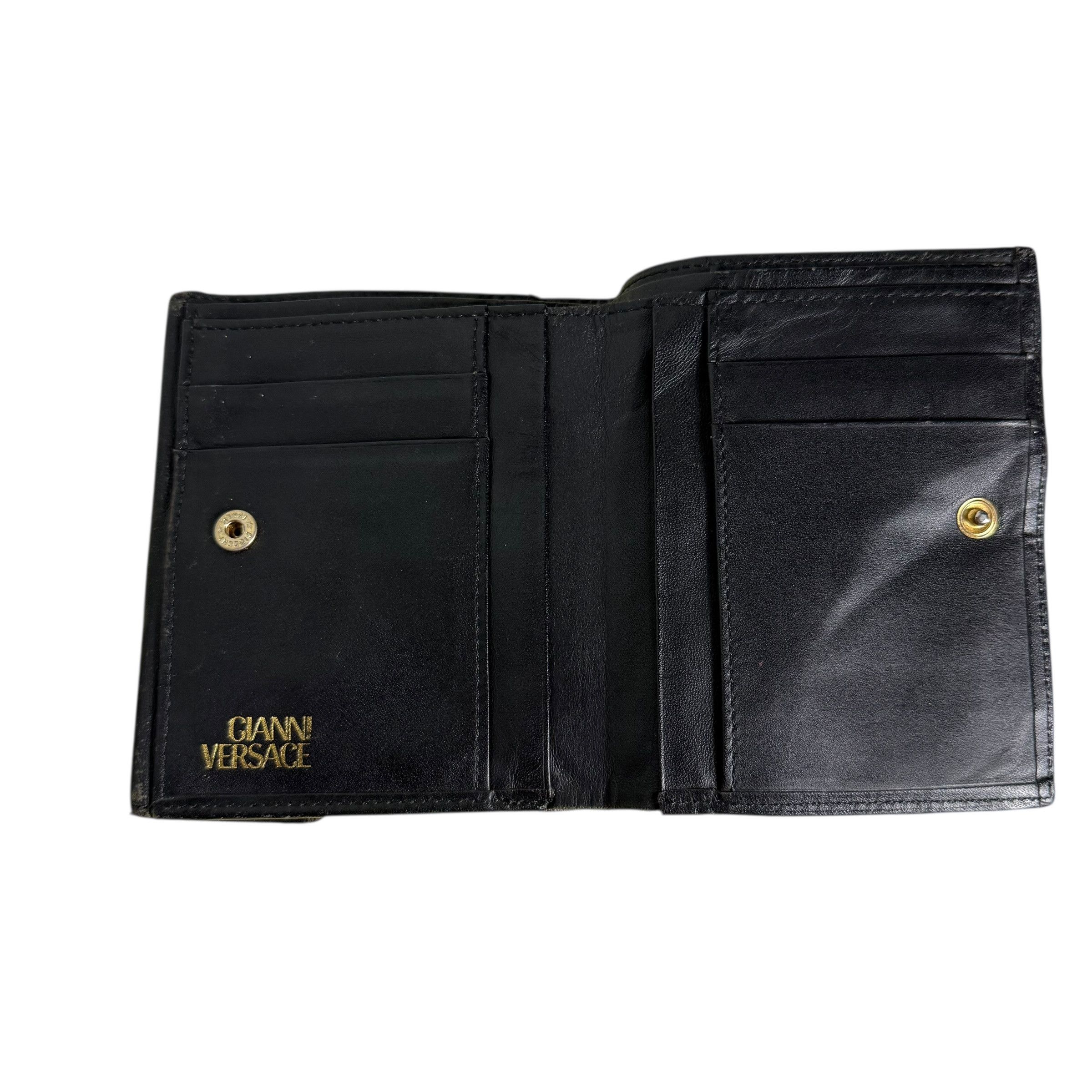 Versace 🔥RARE🔥Vintage Gianni Versace Baroque & Leopard Wallet Size ONE SIZE - 6 Thumbnail