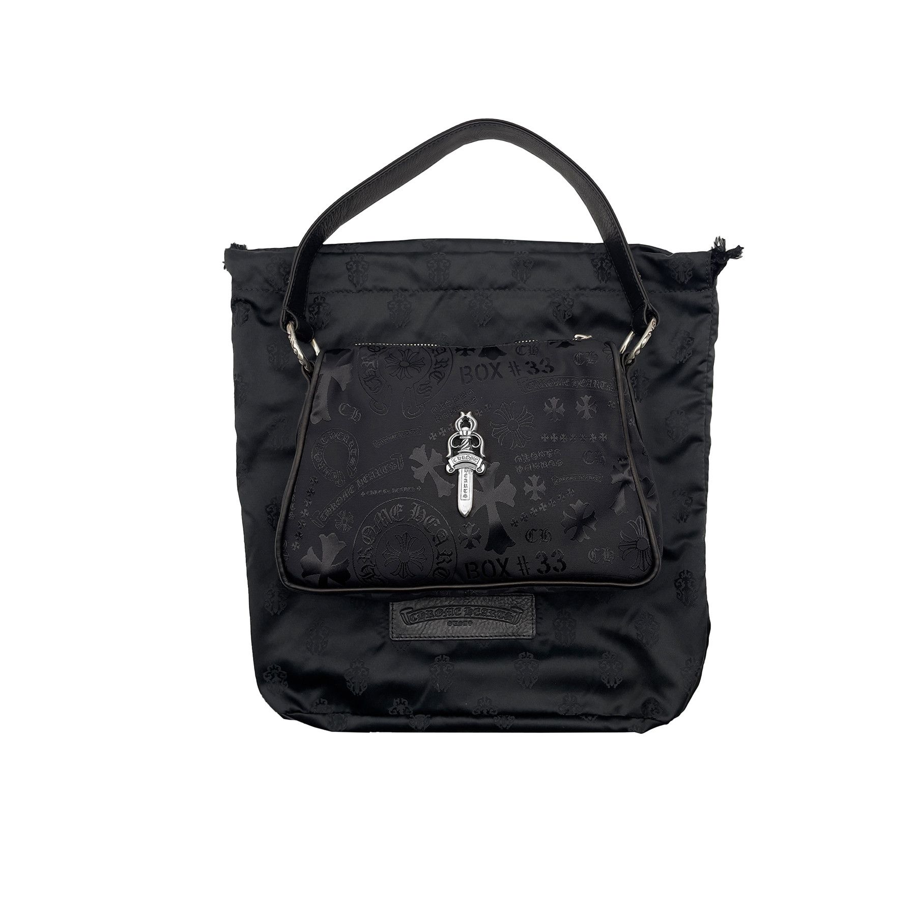 Chrome Hearts Chrome Hearts Silver Dagger Tonal Monogram Black Nugget Bag Size ONE SIZE - 5 Thumbnail