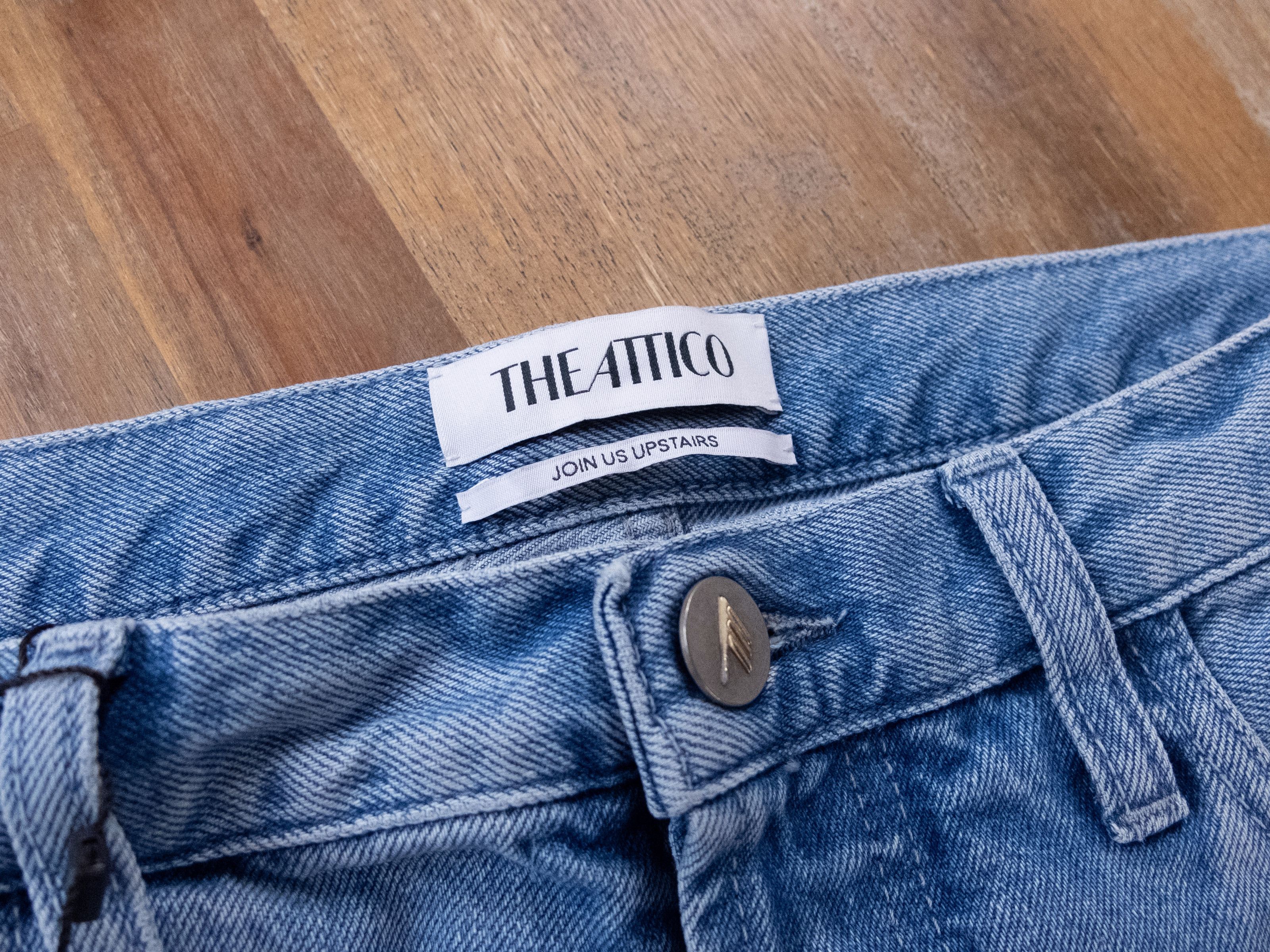 The Attico THE ATTICO light blue boyfriend jeans 26 authentic NWT Size 26" / US 2 / IT 38 - 7 Thumbnail
