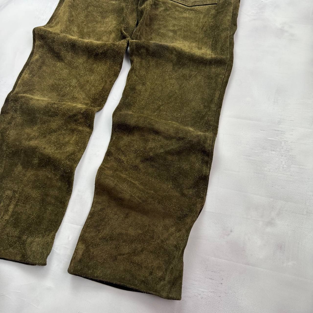 Levi's Vintage Levis 60-70's men's suede leather rare dark green Size US 32 / EU 48 - 13 Thumbnail