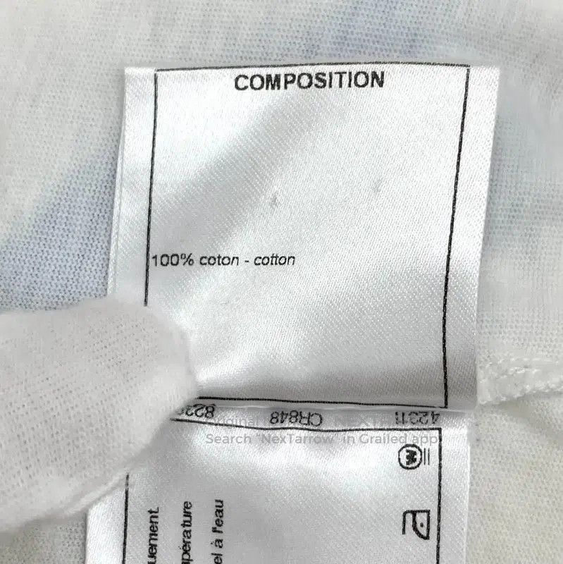 Chanel Chanel White Cotton Women's T-shirt with Graphic Print . Size L / US 10 / IT 46 - 6 Thumbnail