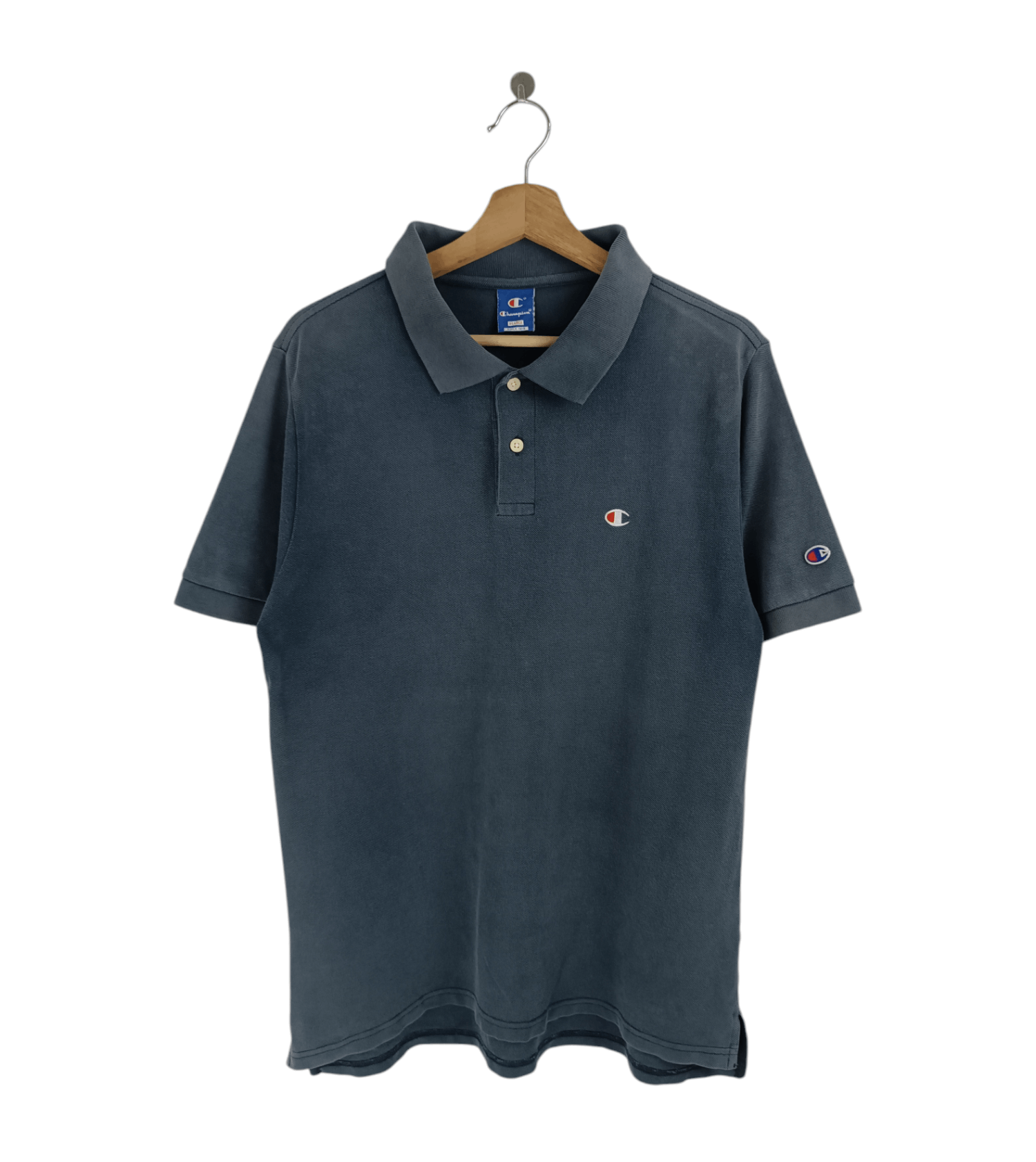 Champion VINTAGE Y2K FADED CHAMPION POLO BUTTON SHIRTS Size US L / EU 52-54 / 3 - 1 Thumbnail