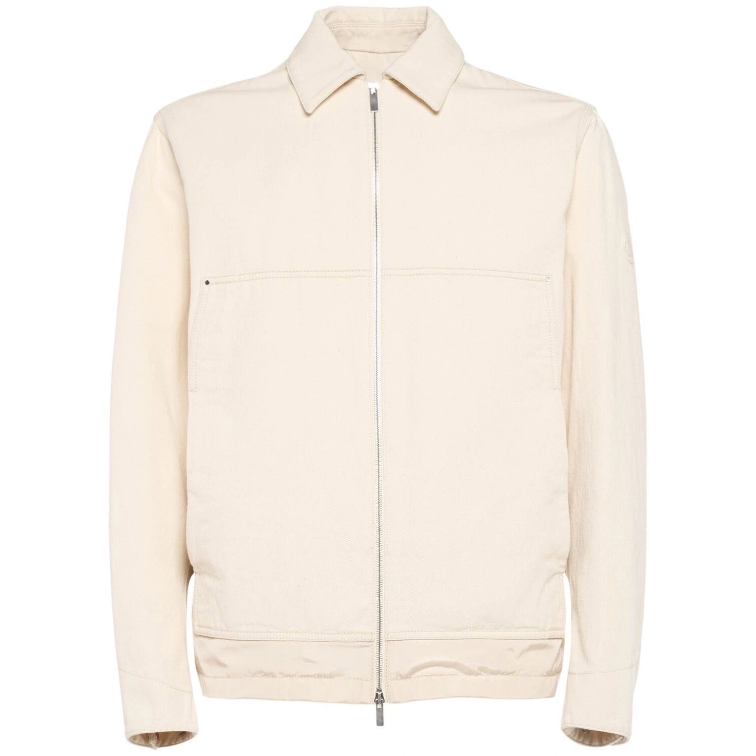 MONCLER Ormoy $2290 Men's Ivory Down Shirt Jacket New (Men's