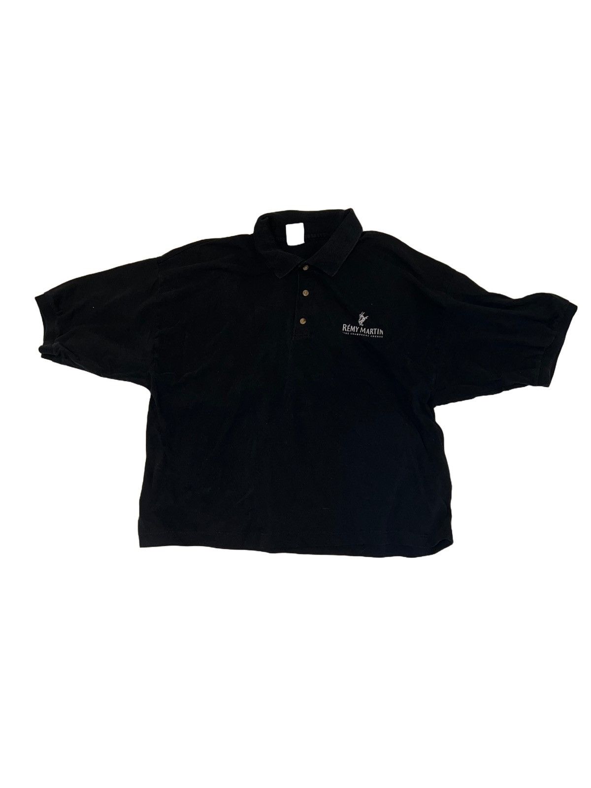 Vintage Y2K Remy Martin Cognac Black Polo W/ Big Logo On Back Size US XL / EU 56 / 4 - 3 Thumbnail