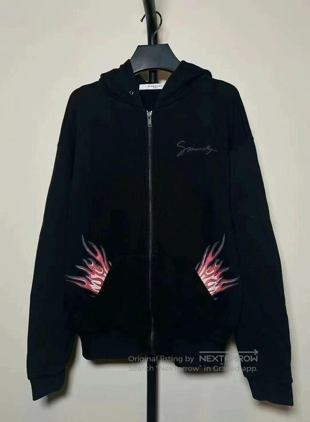 Givenchy givenchy black zip-up hoodie with logo. Size US S / EU 44-46 / 1 - 1 Thumbnail
