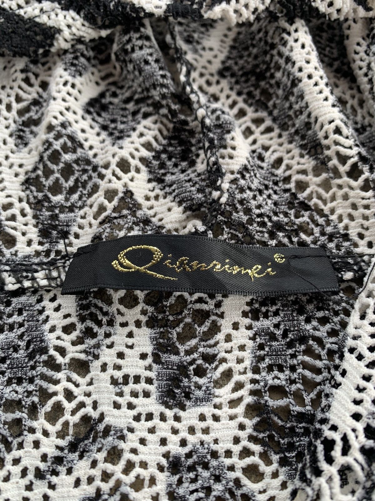 Japanese Brand Qianrisnei Crazy Open Grunge Zip Hoodie Stylish Size M / US 6-8 / IT 42-44 - 2 Thumbnail