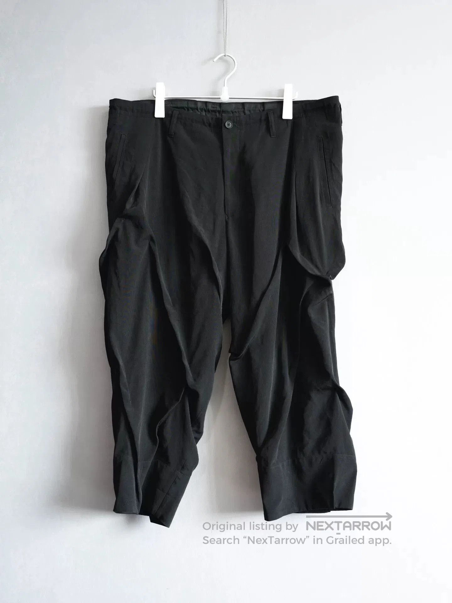 Yohji Yamamoto Yohji Yamamoto Irregular Pleated Trousers. Size US 30 / EU 46 - 1 Thumbnail