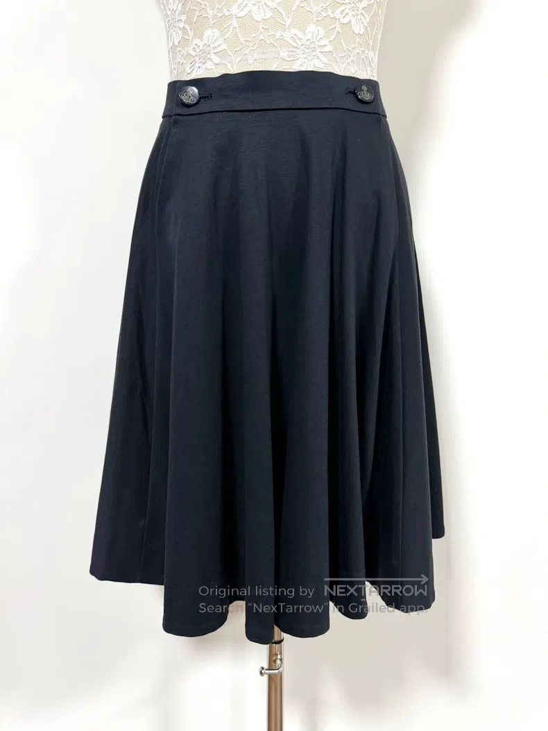 Vivienne Westwood Vivienne Westwood size 2 Black double Saturn buckle A-line Size 24" / US 00 / IT 34 - 1 Thumbnail