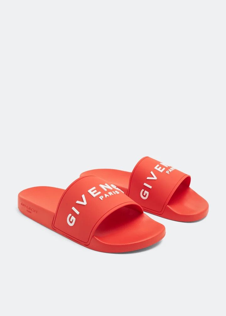 Givenchy o1lv12m1025 Slide Flat Sandals in Orange Size US 9 / EU 42 - 3 Thumbnail