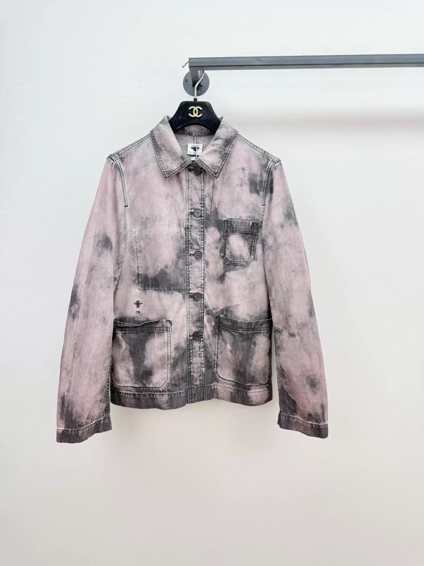 Dior Dior 38 tie-dye denim jacket 2wears Authentic Size S / US 4 / IT 40 - 1 Thumbnail