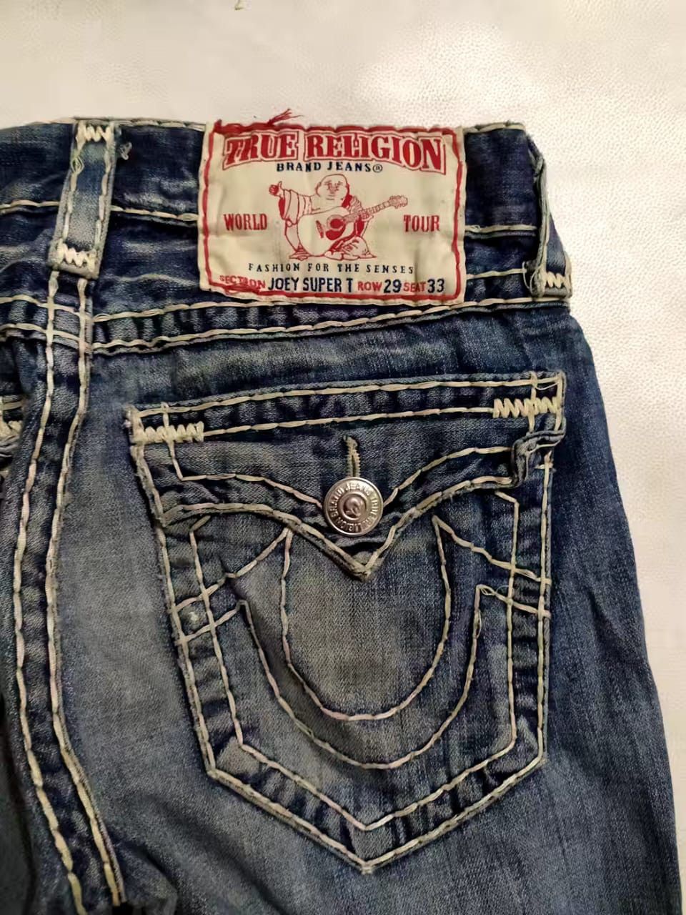 True Religion True Religion Joey Super T Bootcut Flare Denim Jeans Pants Size US 29 - 11 Thumbnail