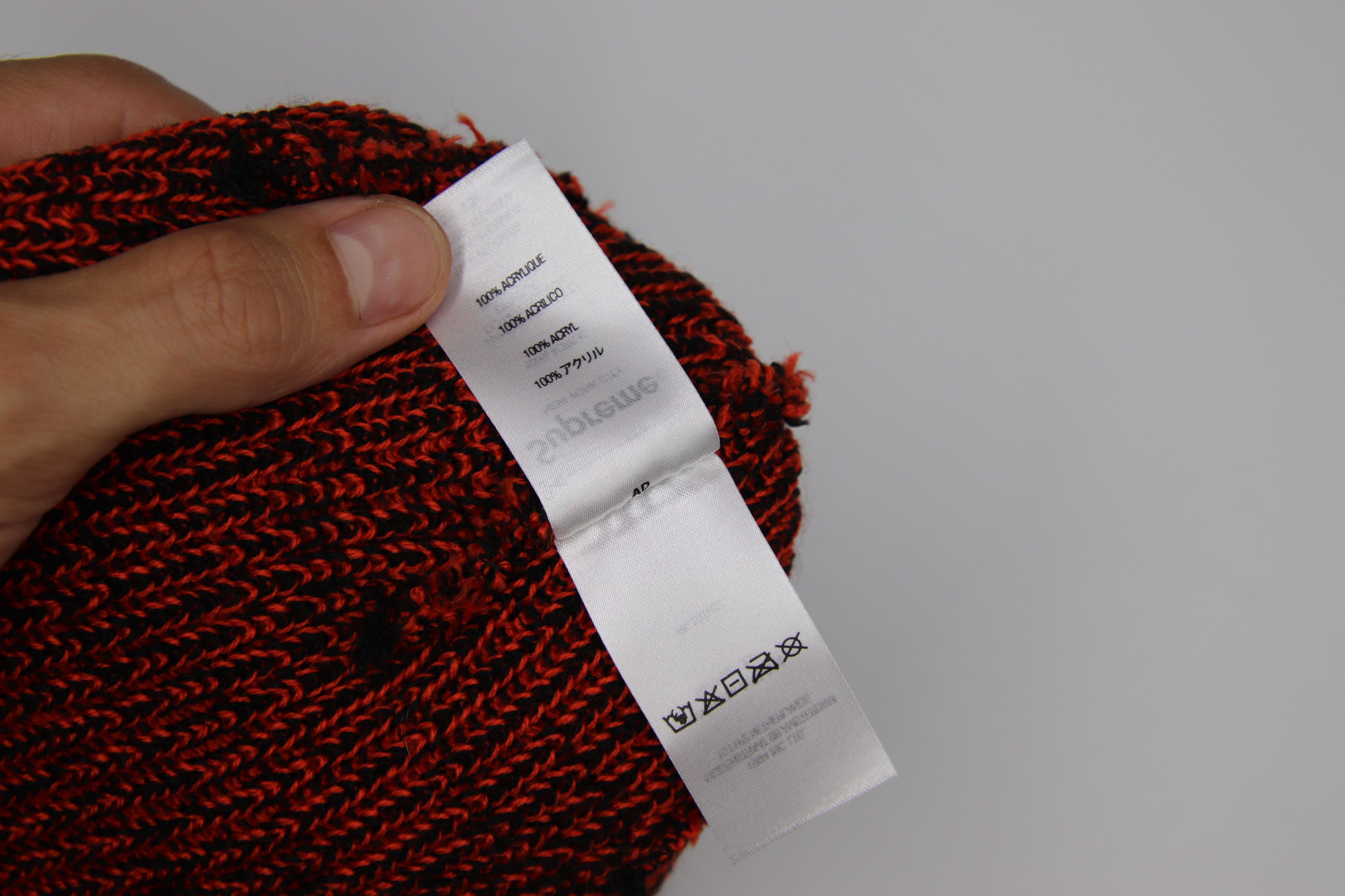 Supreme Supreme Twisted Loose Gauge Beanie Neon Orange (Red) Size ONE SIZE - 4 Thumbnail