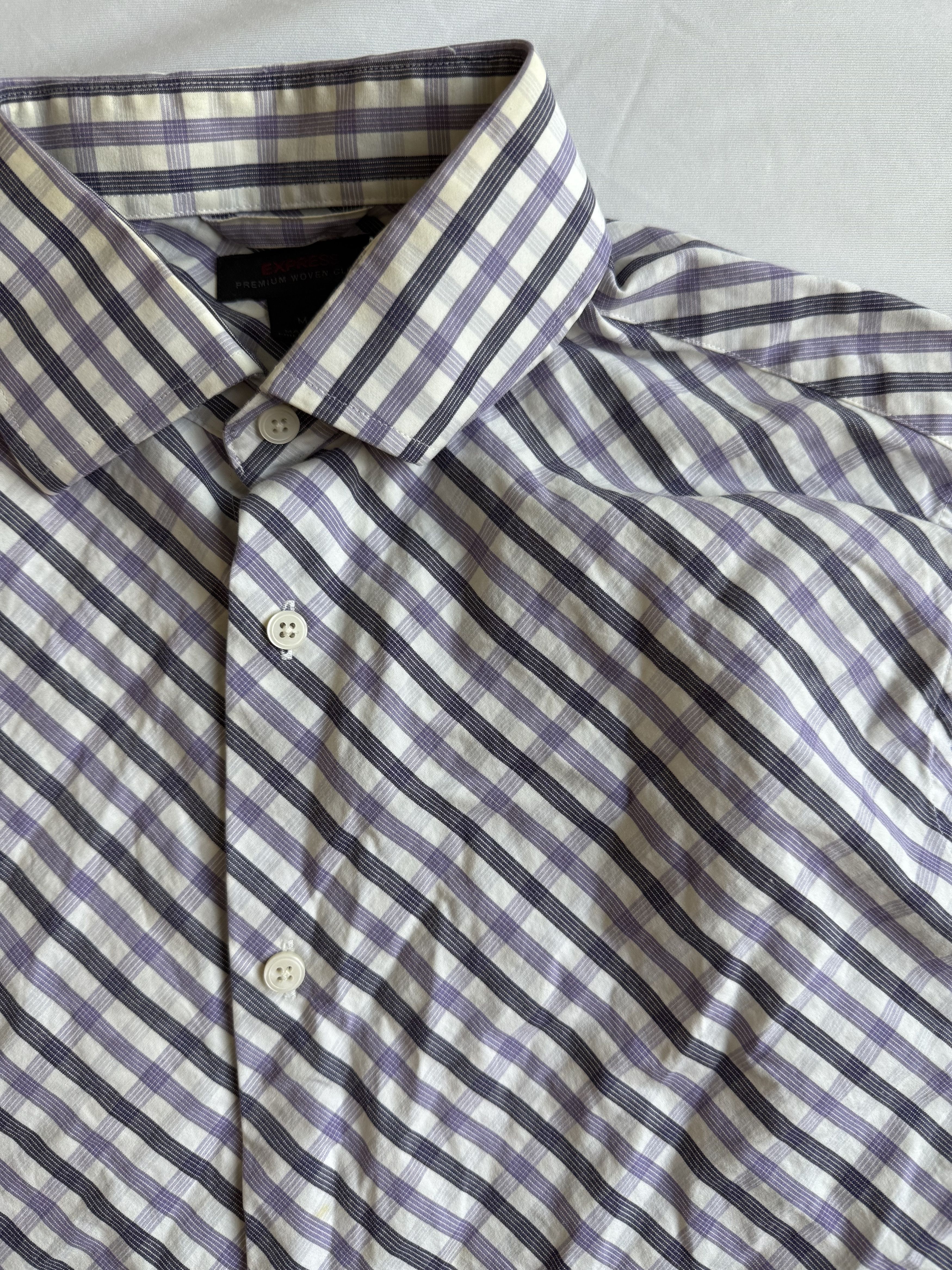 Express Express button up shirt in plaid medium $89.50 Size US M / EU 48-50 / 2 - 1 Thumbnail