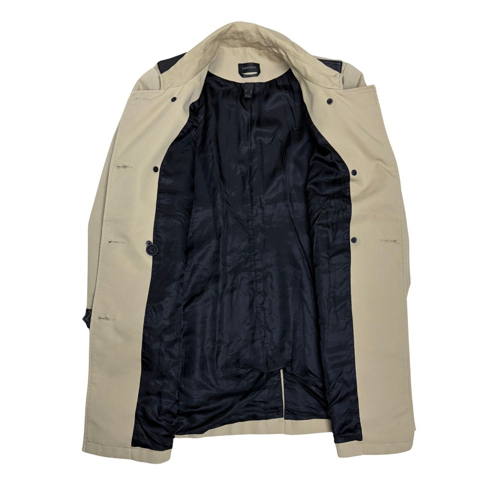 Danier DANIER Italian Leather Trench Coat Business Jacket Large Size L / US 10 / IT 46 - 4 Thumbnail