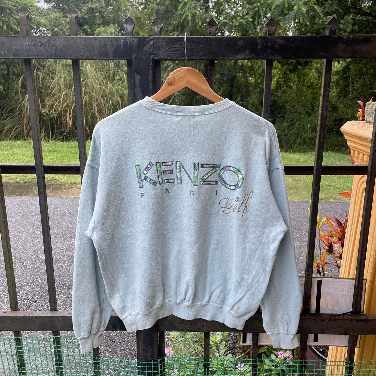 Designer × Japanese Brand × Kenzo 🔥🇯🇵Vintage Kenzo Golf Paris Embroidered Big Logo Sweatshirts Size US M / EU 48-50 / 2 - 1 Thumbnail