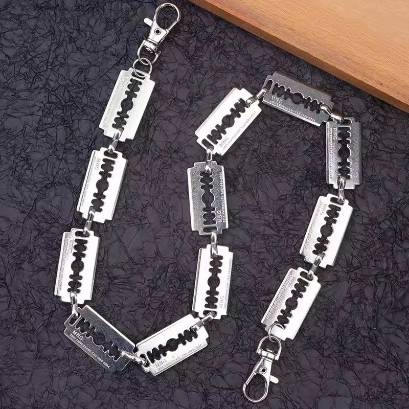 Vintage Punk Cool Style Metal Blade Pant Chain Size ONE SIZE - 3 Thumbnail