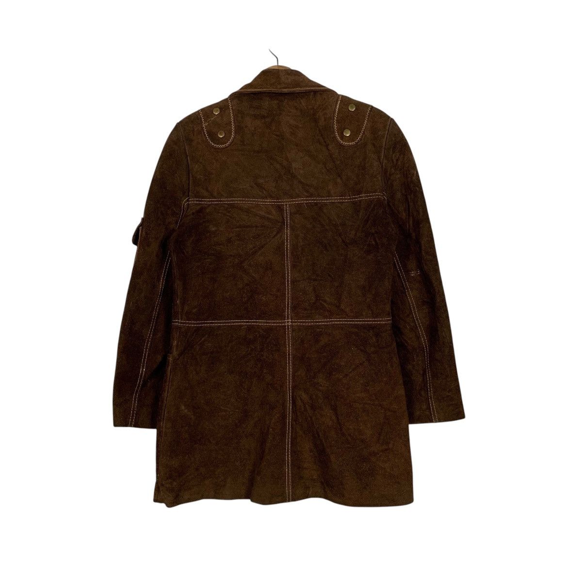 Japanese Brand Vintage Japanese Brand Leather Parka Jacket Size S / US 4 / IT 40 - 7 Thumbnail