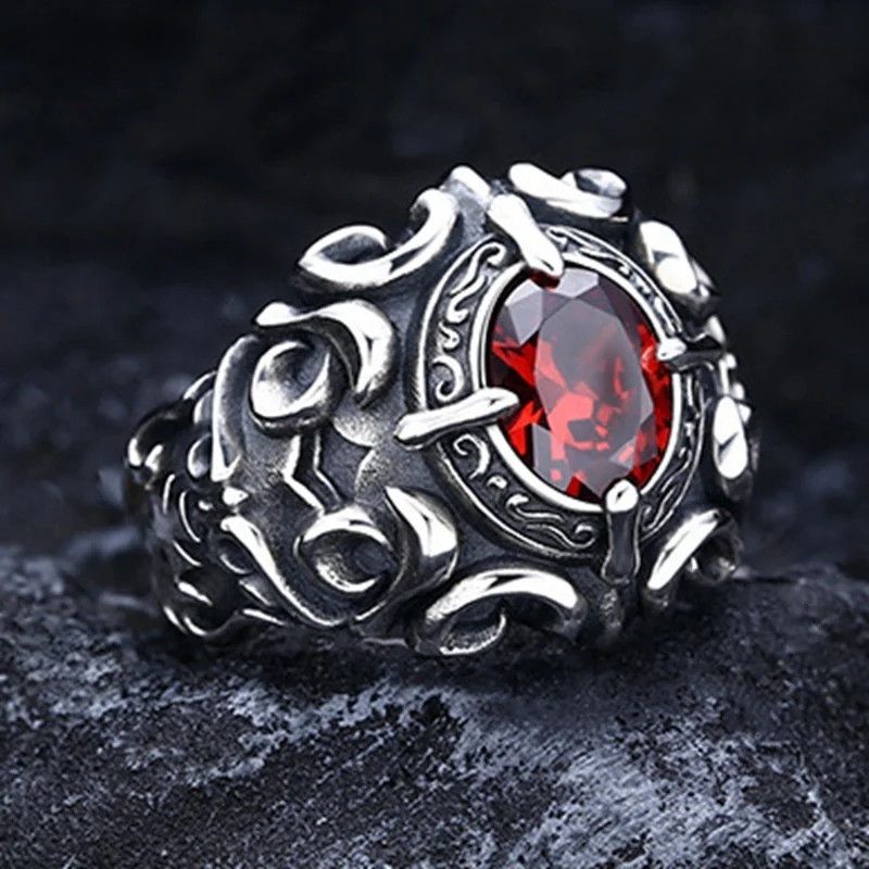 Jewelry × Vintage Carving Flower Ring Size ONE SIZE - 3 Thumbnail