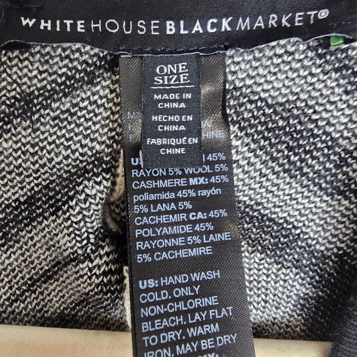 White House Black Market White House Black Market Animal MIxed Media Wool Cashmere Size ONE SIZE - 6 Thumbnail