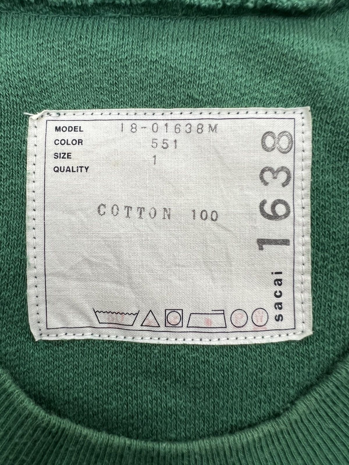 Sacai Sacai Terry Tshirt Size US S / EU 44-46 / 1 - 7 Thumbnail