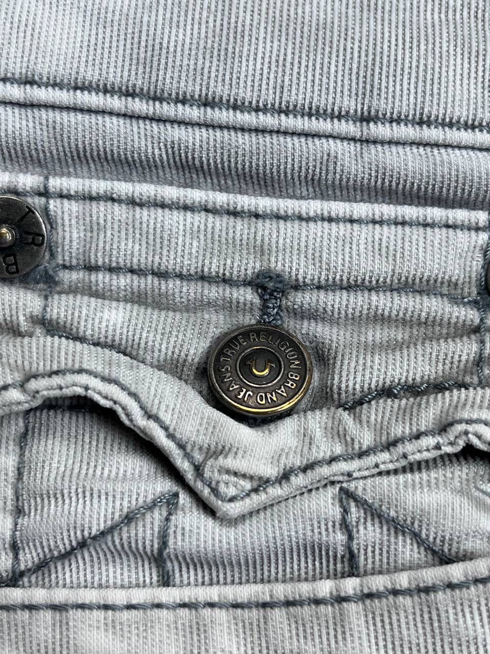 True Religion × Vintage Vintage True Religion Gray Y2K Jorts Shorts 32 Size US 32 / EU 48 - 7 Thumbnail