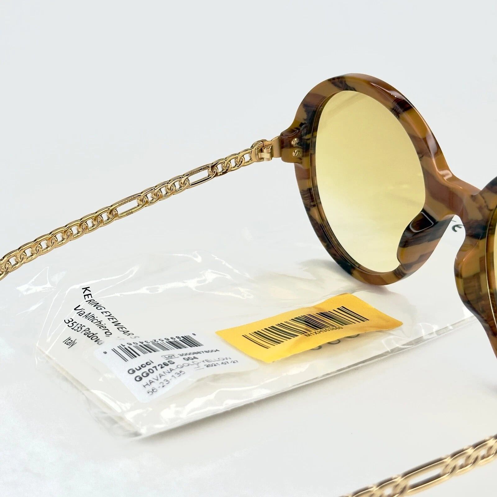 Gucci GUCCI GG0726 CHAIN 0726 Gold Brown Yellow Star 004 Size ONE SIZE - 7 Thumbnail