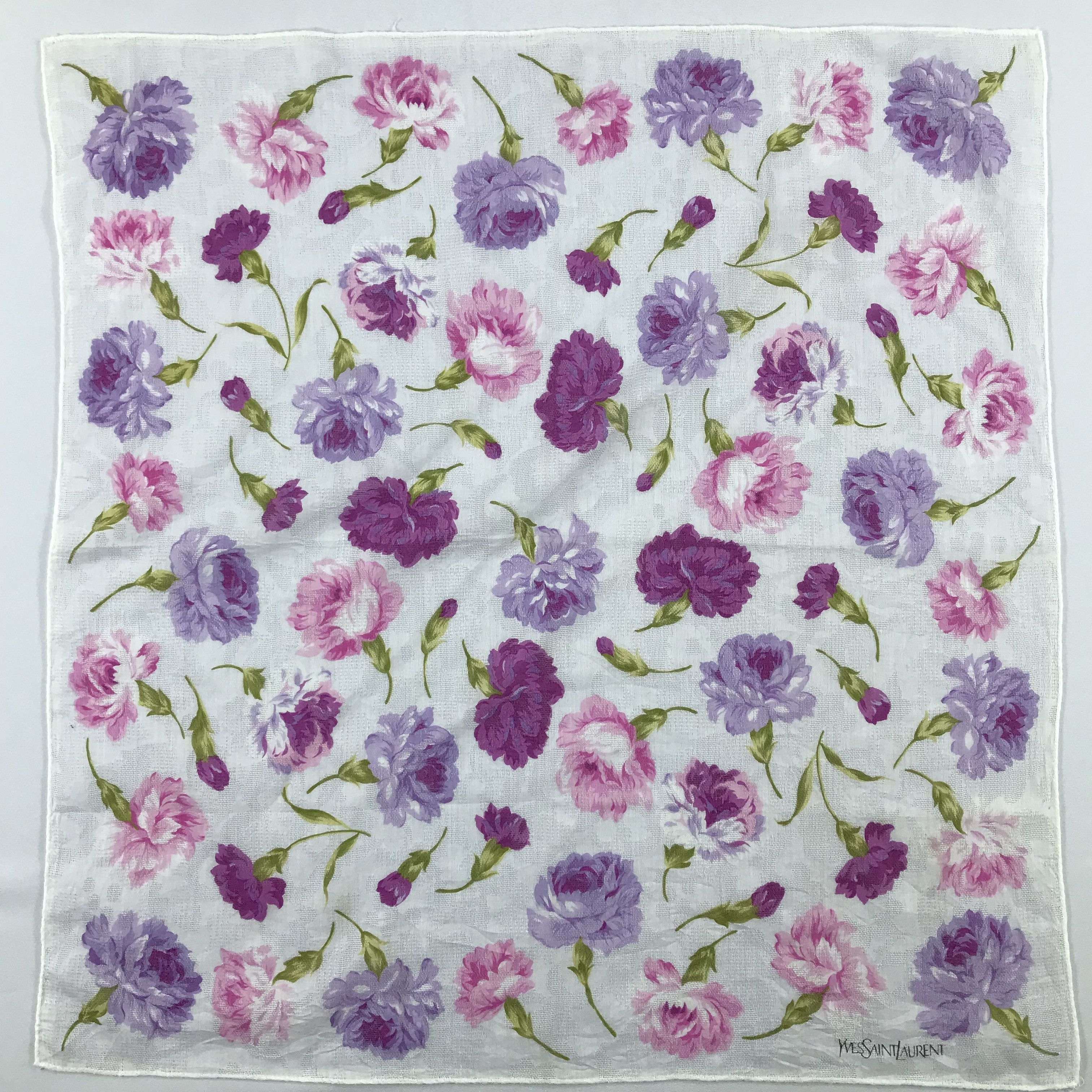 Vintage × Yves Saint Laurent Yves Saint Laurent Bandana / Handkerchief/Neckerchief -S2494 Size ONE SIZE - 1 Thumbnail