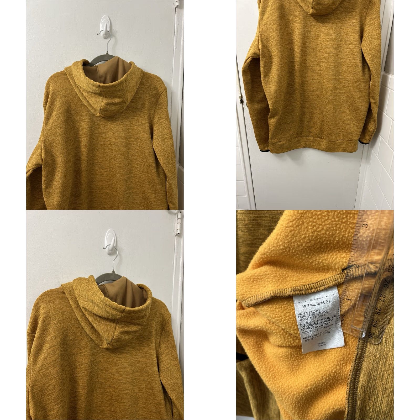 Under Armour Under Armour Hoodie Mens Medium Tall Yellow Gold Fleece Lined Sweatshirt L/S Size US M / EU 48-50 / 2 - 8 Thumbnail