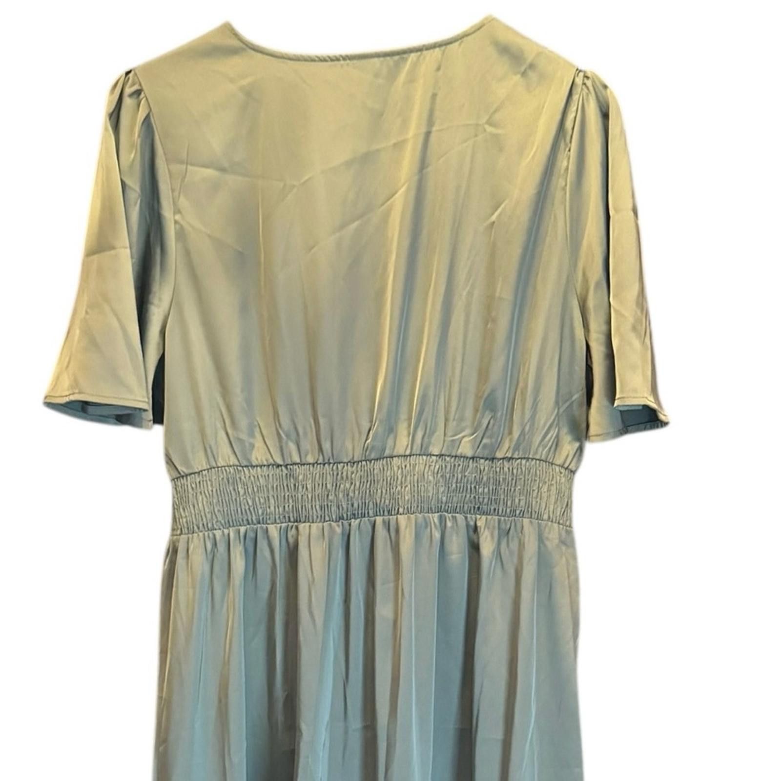 Shein NWOT. Shein Franclia V-Neck Ruffle Waist Maxi Dress Size 1XL Size XL / US 12-14 / IT 48-50 - 11 Thumbnail