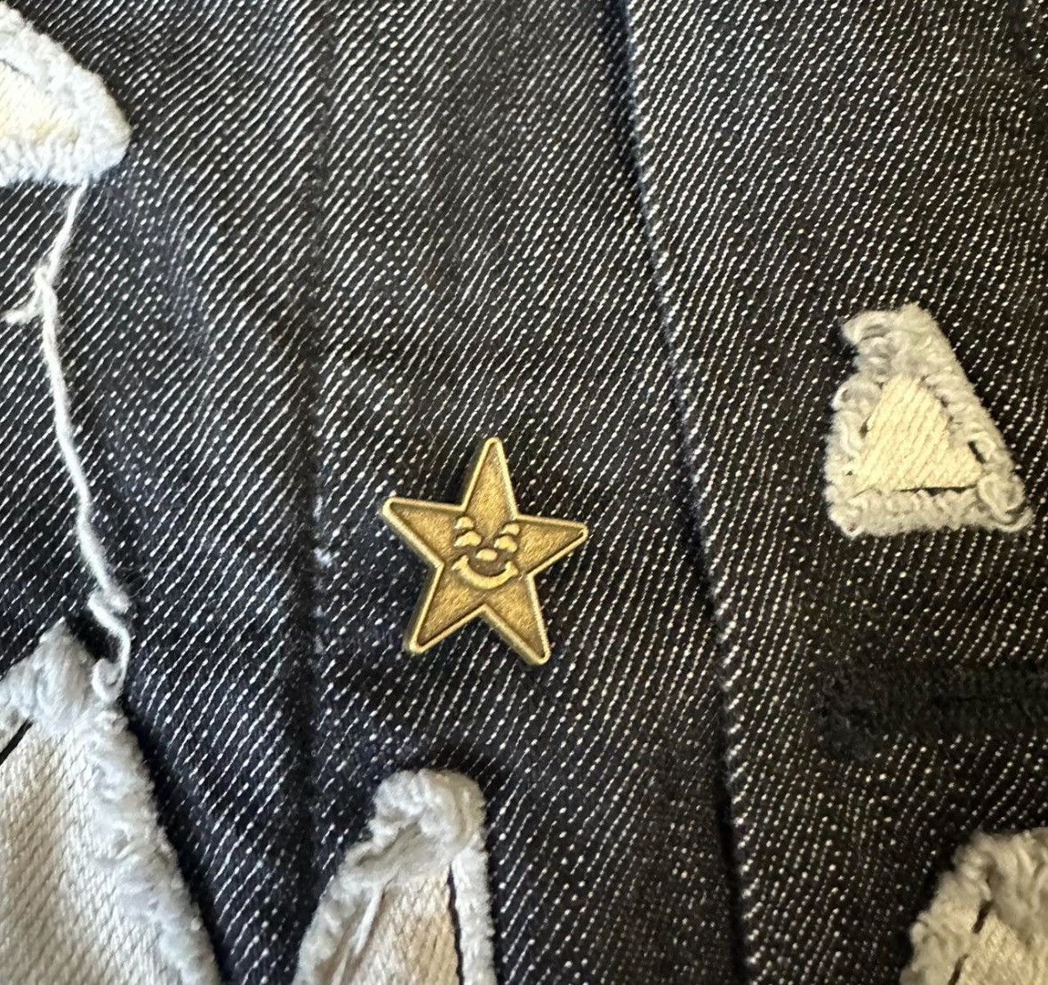 Asspizza 2022 ASSPIZZA black denim pumpkin face jacket Size US L / EU 52-54 / 3 - 4 Thumbnail