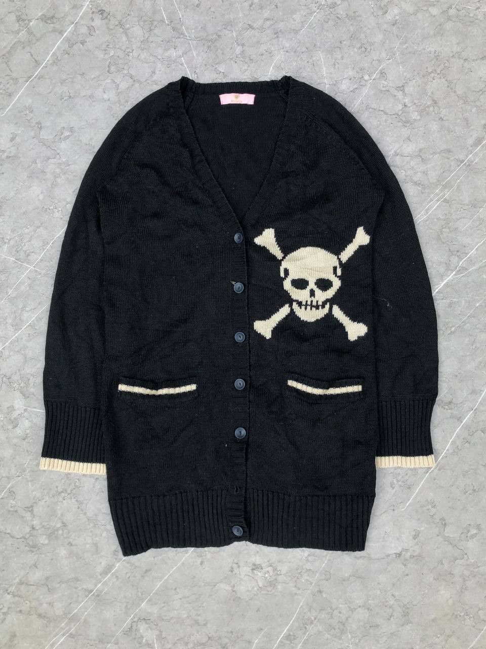 Japanese Brand × Vintage Japanese Brand Super Lovers Skull Cardi Size M / US 6-8 / IT 42-44 - 1 Thumbnail