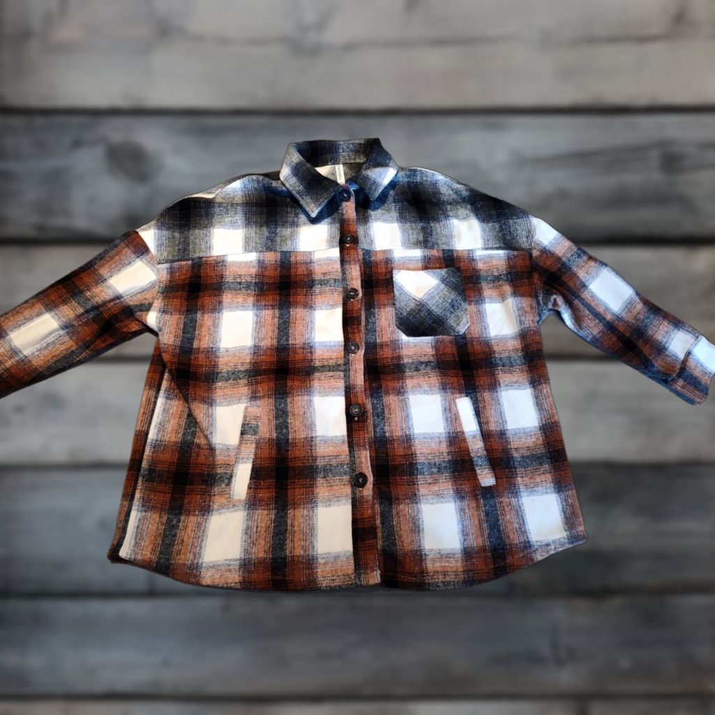 Vintage ZENANA Women’s Plaid Shacket XL Jacket Long Sleeve Oversized fit Pockets Size XL / US 12-14 / IT 48-50 - 1 Thumbnail