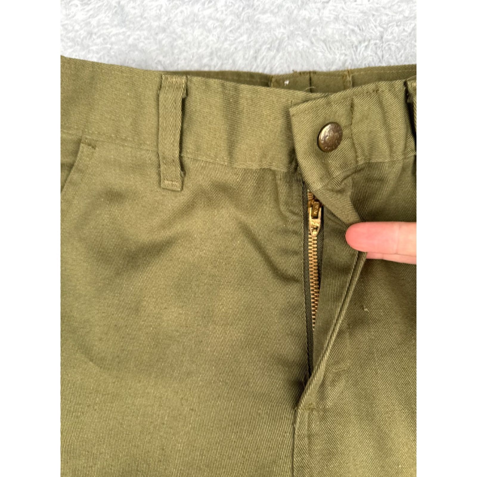 Vintage VINTAGE Boy Scouts Pants Boy Scouts of America Twill Cotton Green 27x27 Adult Mens Green Vintage Scout Pants 27x27 Size US 40 / EU 56 - 5 Thumbnail