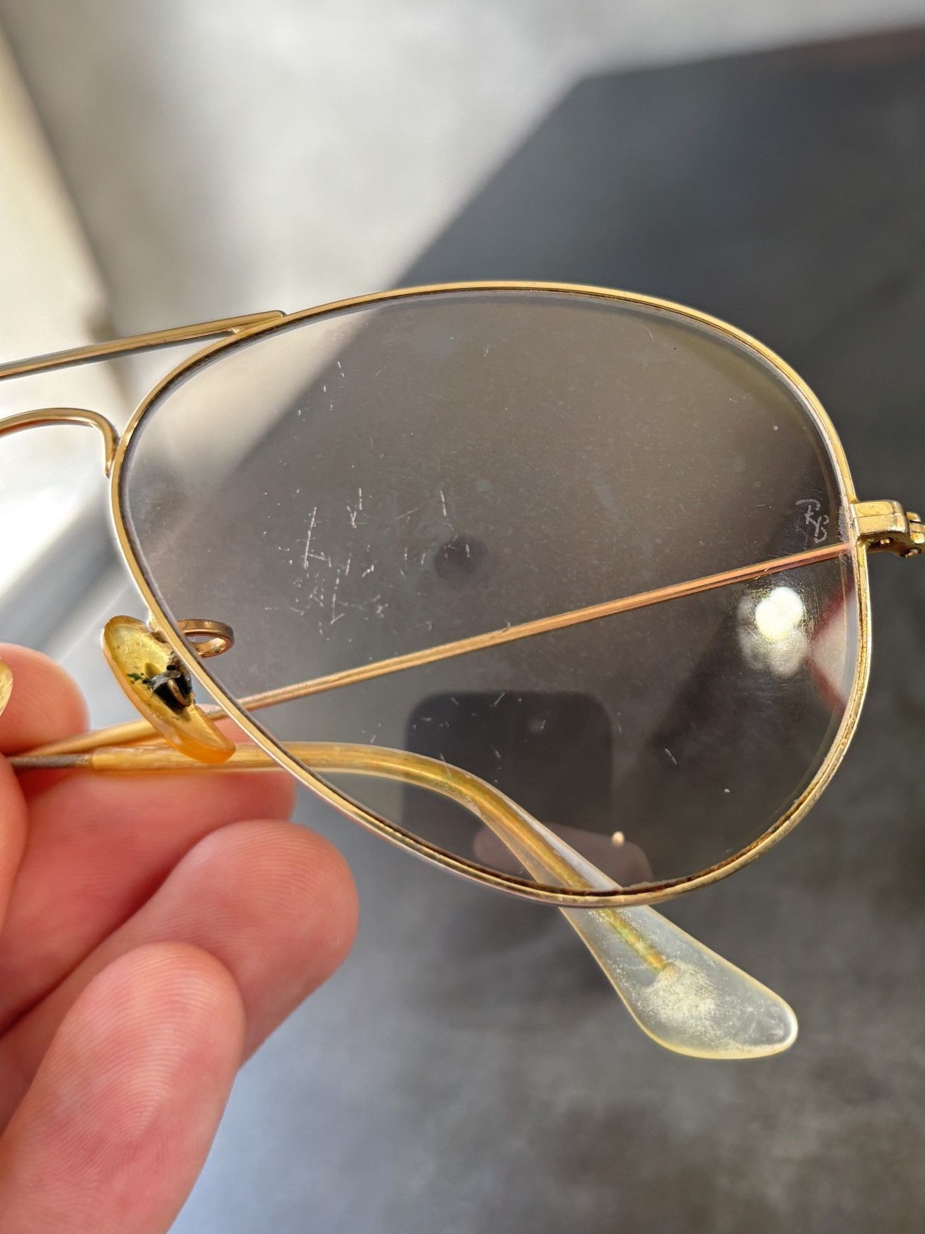 RayBan Vintage Ray-Ban Aviators Sunglasses Metal Y2K Tear Drop 00s Size ONE SIZE - 20 Thumbnail