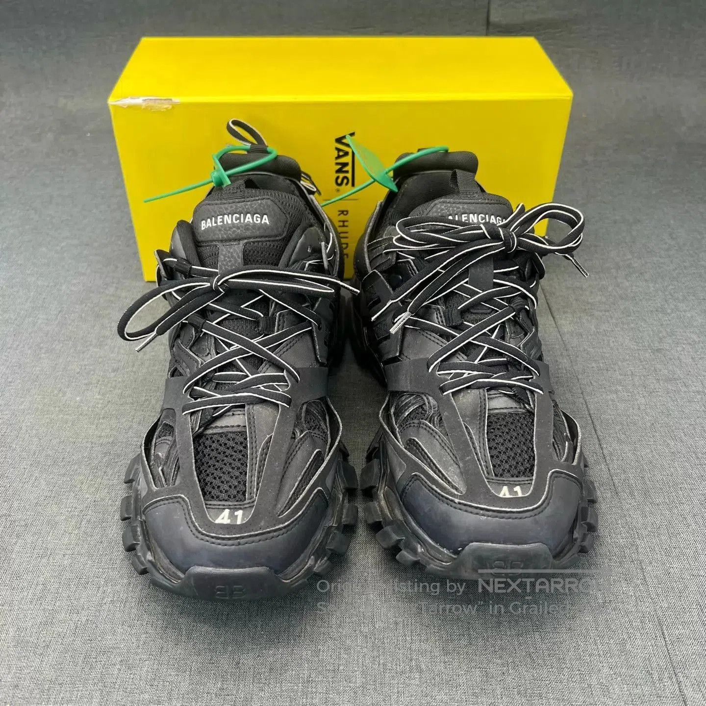 Balenciaga Black Low-Top Sneakers Size 8. Size US 8 / EU 41 - 4 Thumbnail
