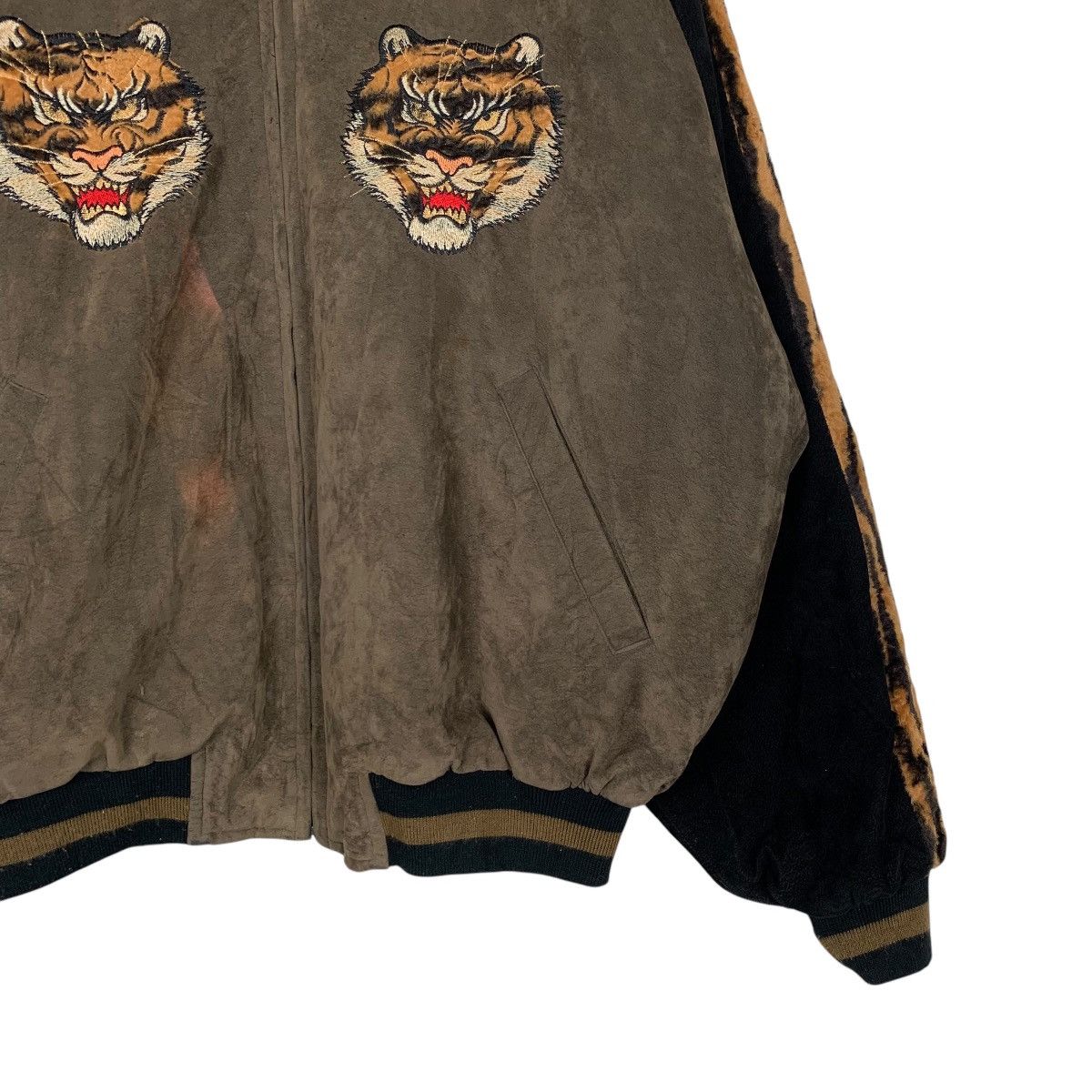 Japanese Brand Vintage Bilvie Embroidery Tiger Sukajan Jacket Size US XL / EU 56 / 4 - 4 Thumbnail
