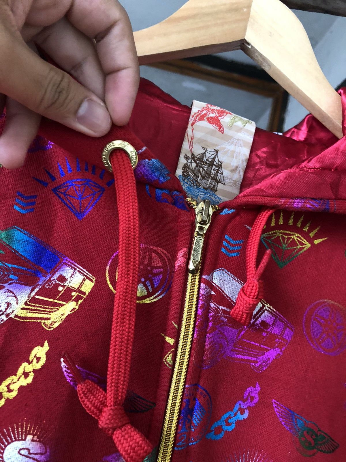 Japanese Brand Rare❗️Vintage All Nation Are One Full Print Sweater Hoodie Size US L / EU 52-54 / 3 - 13 Thumbnail
