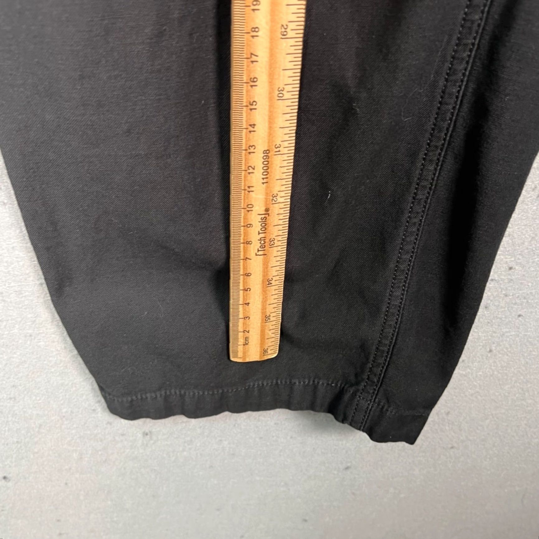 TNA Tna Womens 8 Black Cotton Pleated Surplus Division Wide-Leg Pants Size 30" / US 8 / IT 44 - 6 Thumbnail