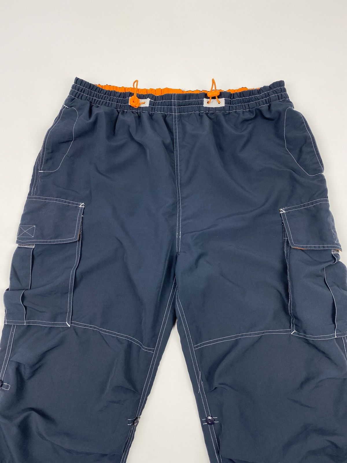 Vintage Y2K Vintage CSActive Lightweight Parachute Navy Cargo Pants Size US 35 - 3 Thumbnail