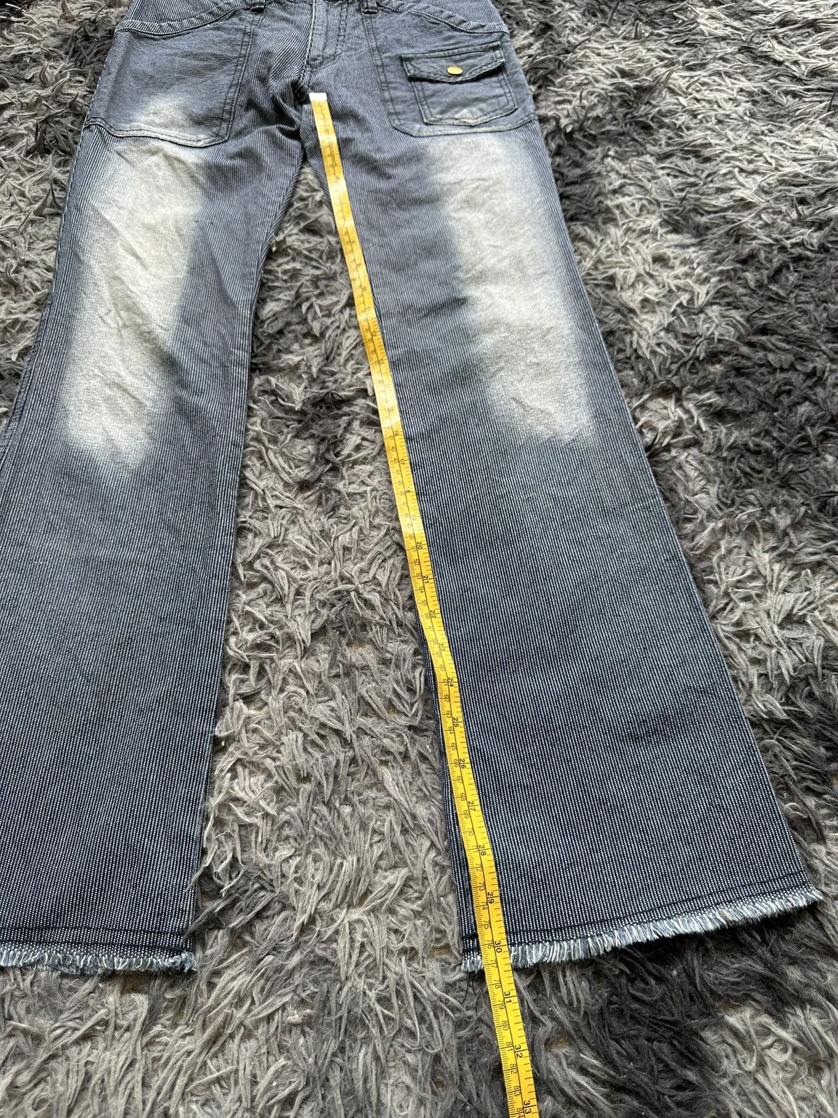 5351 POUR LES HOMMES 00's ABAHOUSE wabash striped denim jeans Size US 28 / EU 44 - 7 Thumbnail