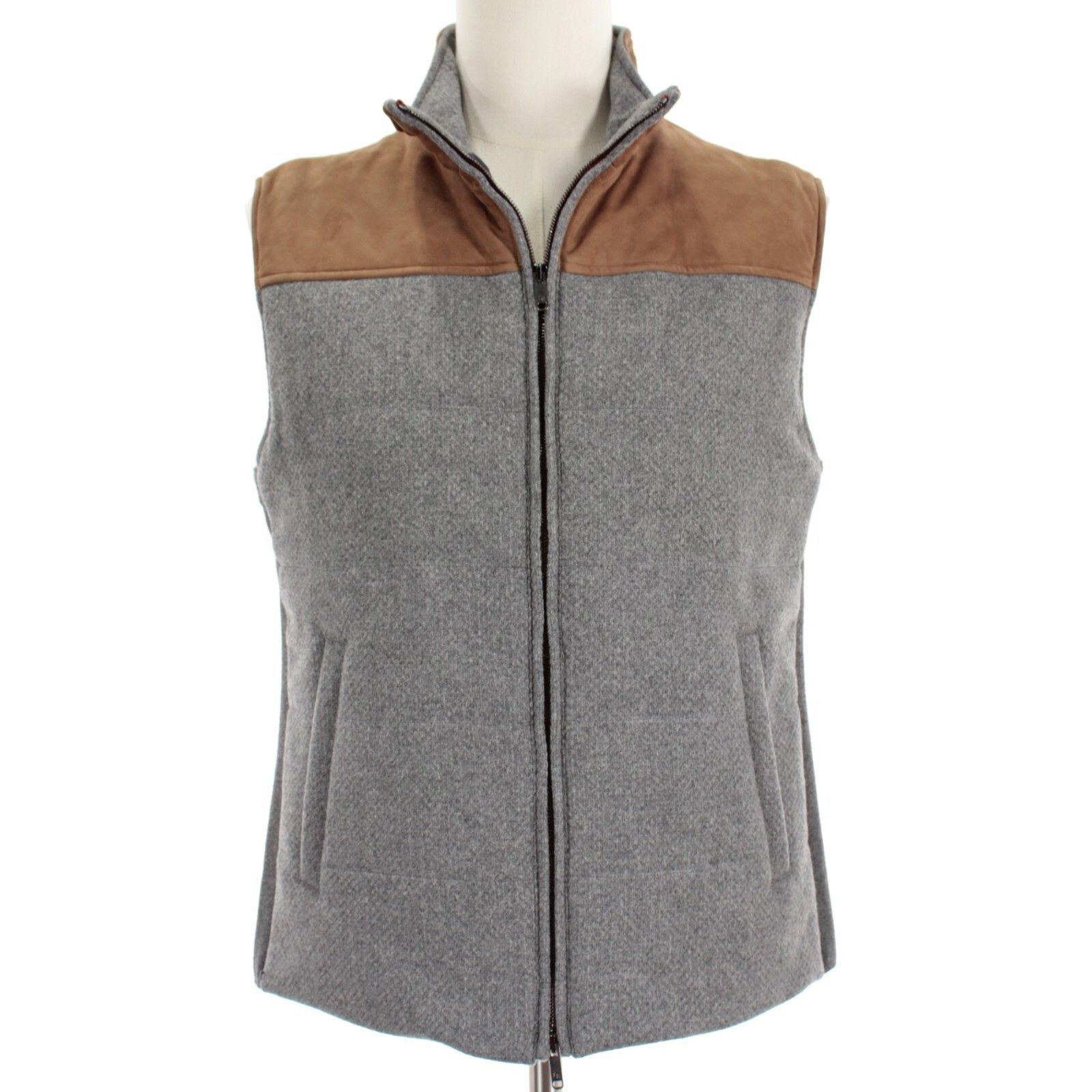 Luciano Barbera Luciano Barbera Vest Size M US In Gray Wool Size US M / EU 48-50 / 2 - 1 Thumbnail