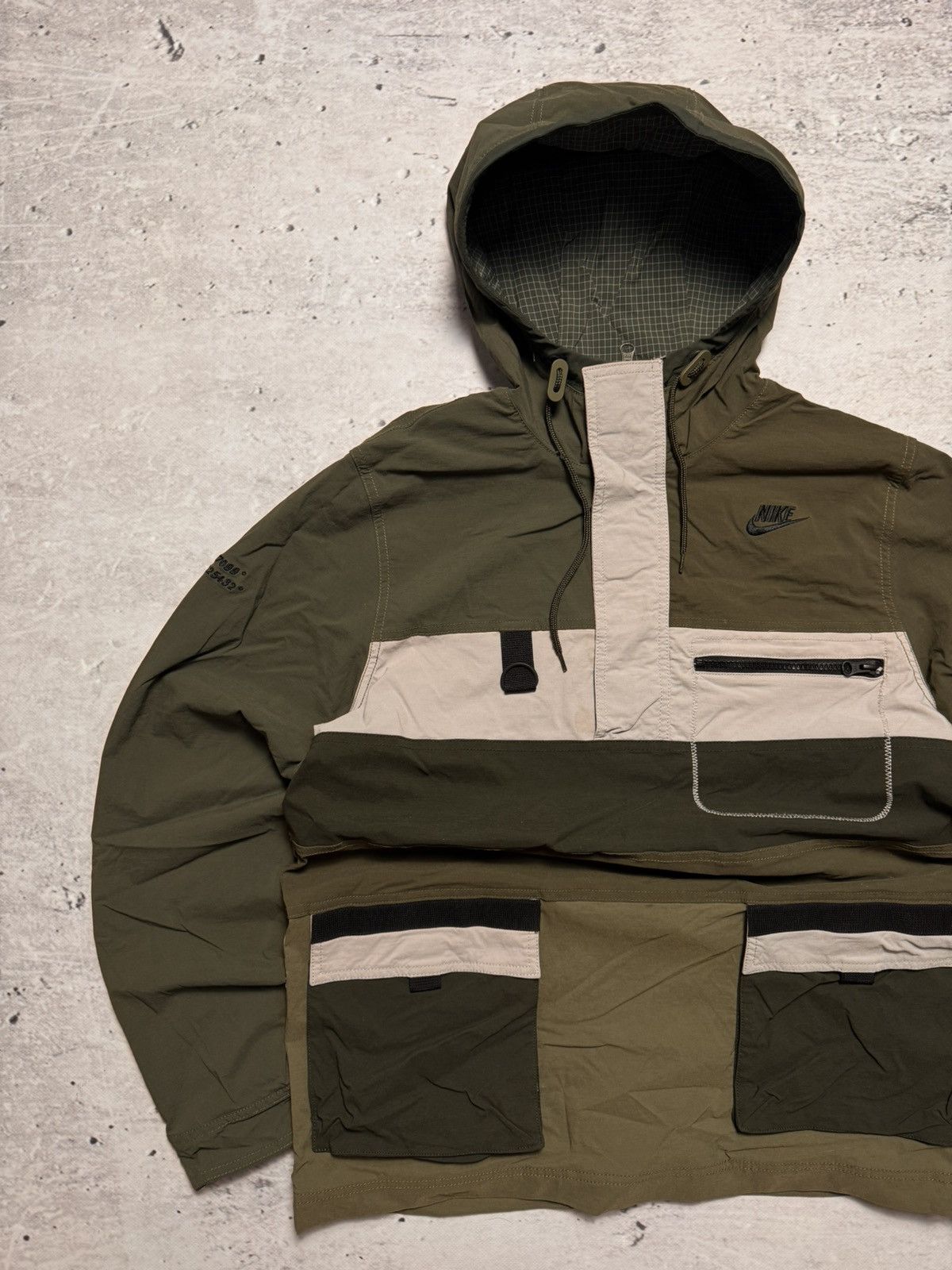 Nike × Nike ACG NIKE VINTAGE CENTER LOGO OVERSIZE NYLON 1/3 ZIP LIGHT JACKET Size US M / EU 48-50 / 2 - 2 Thumbnail
